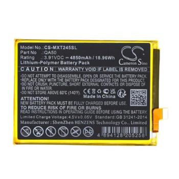 CAMERON SINO Li-Polymer akku (3.91V / 4850mAh, Motorola QA50 kompatibilis) FEKETE Motorola Moto G24 (XT2423), Moto G24 Power (XT2425) kép