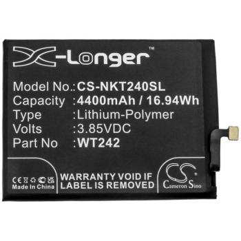 CAMERON SINO Li-Polymer akku (beépítése szakértelmet igényel, 3,85V / 4400 mAh, Nokia WT242 kompatibilis) Nokia 2.4 kép
