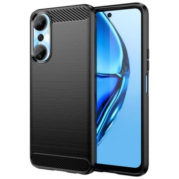 Carbon Case Infinix Hot 20 rugalmas szilikon carbon tok fekete kép