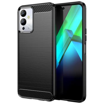 Carbon Case Infinix Note 12i rugalmas szilikon carbon tok fekete kép