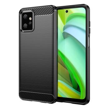 Carbon Case Motorola Moto G Power 2023 rugalmas szilikon carbon tok fekete kép