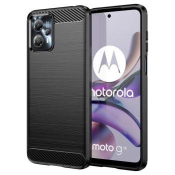 Carbon Case Motorola Moto G53 / G13 rugalmas szilikon carbon tok fekete kép