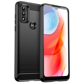 Carbon case Rugalmas tok Sleeve Motorola Moto G Play 2022 fekete kép