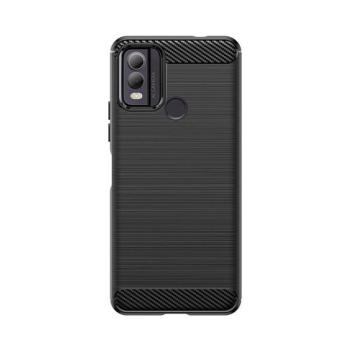 Carbon Case szilikon tok Nokia C22 - fekete kép