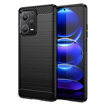 Carbon Case Xiaomi Redmi Note 12 Pro+ rugalmas szilikon carbon tok fekete kép