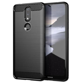 Carbon tok Flexible tok TPU tok Nokia 2.4 fekete kép