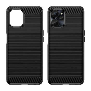 carbon tok Realme 10 5G / Realme 9i 5G Rugalmas szilikon carbon tok fekete kép