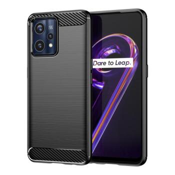 Carbon tok Rugalmas tok Realme 9 Pro + (9 Pro Plus) fekete kép