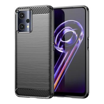 Carbon tok Rugalmas tok Realme 9 Pro fekete kép