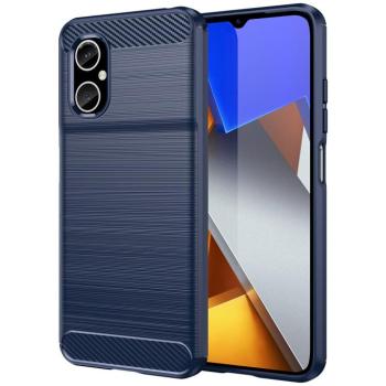 Carbon tok Xiaomi Redmi Note 11E /Redmi 10 5G / Redmi 10 Prime+ 5G / Poco M4 5G rugalmas szilikon Carbon tok kék kép