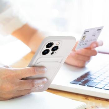 CARD kártyatartós tok iPhone 16 Plus - fehér kép