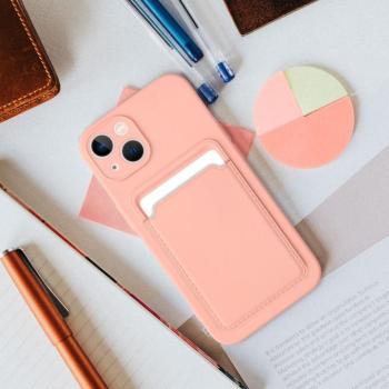 CARD kártyatartós tok iPhone 16 Plus - rózsaszín kép