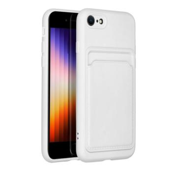 CARD kártyatartós tok iPhone 7 / 8 / SE 2020 / SE 2022 fehér kép