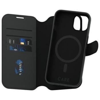 CARE by PanzerGlass Feature Tango 2in1 Wallet MagSafe-kompatibilis könyvtok iPhone 15 - fekete kép