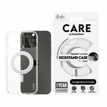 CARE by PanzerGlass kitámasztható MagSafe tok iPhone 15 Pro Max - ezüst kép