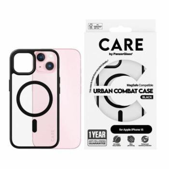 CARE by PanzerGlass Urban Combat MagSafe tok iPhone 15 - fekete kép