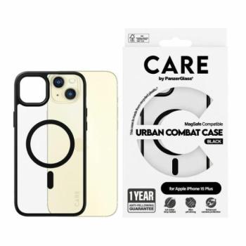 CARE by PanzerGlass Urban Combat MagSafe tok iPhone 15 Plus - fekete kép