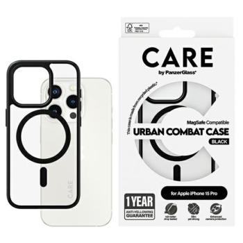 CARE by PanzerGlass Urban Combat MagSafe tok iPhone 15 Pro - fekete kép