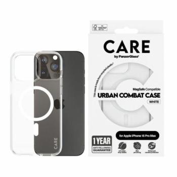CARE by PanzerGlass Urban Combat MagSafe tok iPhone 15 Pro Max - fehér kép