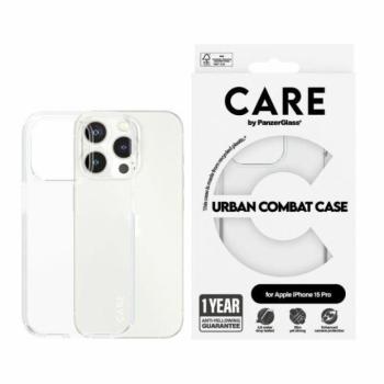 CARE by PanzerGlass Urban Combat tok iPhone 15 Pro - átlátszó kép