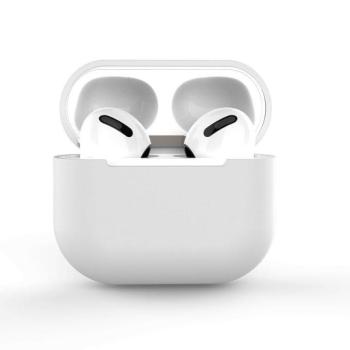 Case AirPods 3 szilikon puha tokú fejhallgató fehér (C tok) kép