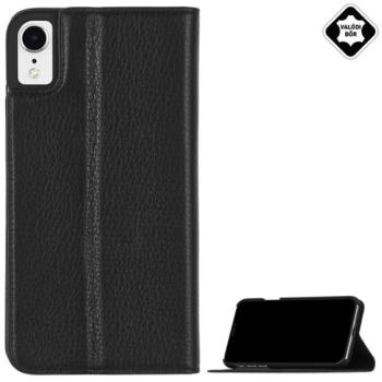 CASE-MATE BARELY THERE FOLIO tok álló, valódi bőr (FLIP, oldalra nyíló, bankkártya tartó, asztali tartó funkció) FEKETE Apple iPhone XR 6.1 kép