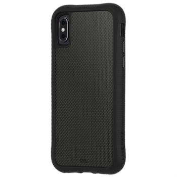 CASE-MATE CARBON FIBRE szilikon telefonvédő (BUMPER, közepesen ütésálló, valódi szénszálás hátlap) FEKETE Apple iPhone XS Max 6.5 kép