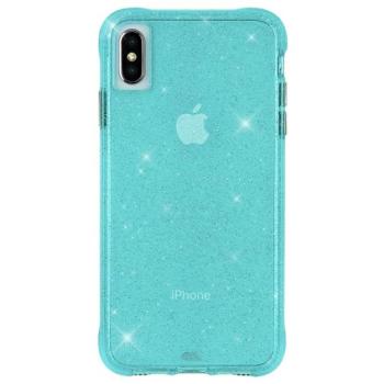 CASE-MATE SHEER szilikon telefonvédő (közepesen ütésálló, légpárnás keret, csillámporos) VILÁGOSKÉK Apple iPhone XS Max 6.5 kép