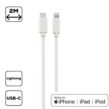 Cellect iPhone USB C to lightning adat 2m, töltőkábel kép