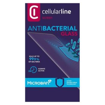 CELLULARLINE ANTIBIOM képernyővédő üveg (antibakteriális, ultravékony, 9H) FEKETE Samsung Galaxy A51 (SM-A515F) kép