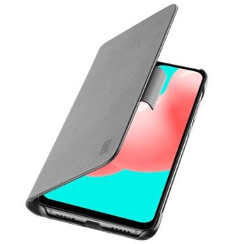 CELLULARLINE BOOK AGENDA tok álló, bőr hatású (FLIP, oldalra nyíló, asztali tartó funkció, RFID védelem) FEKETE Samsung Galaxy A32 4G (SM-A325) kép