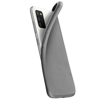 CELLULARLINE CHROMA szilikon telefonvédő (matt, mikrofiber plüss belső) FEKETE Samsung Galaxy A02s (SM-A025F) kép