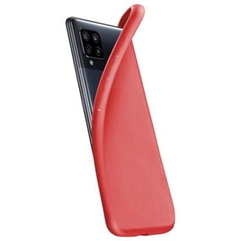 CELLULARLINE CHROMA szilikon telefonvédő (matt, mikrofiber plüss belső) PIROS Samsung Galaxy A42 5G (SM-A425F) kép