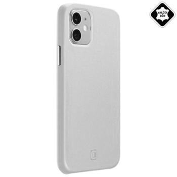 CELLULARLINE ELITE műanyag telefonvédő (mikrofiber belső, valódi bőr hátlap) FEHÉR Apple iPhone 12 mini kép