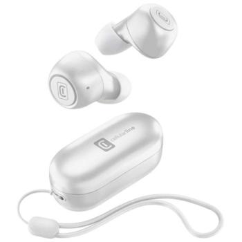 CELLULARLINE PICK bluetooth fülhallgató SZTEREO (v5.0, TWS, mini, mikrofon, zajszűrő + töltőtok + csuklópánt) FEHÉR CAT S60, Apple iPhone 7 Plus 5.5, Apple iPhone 7 4.7, Evolveo Strongphone Q kép