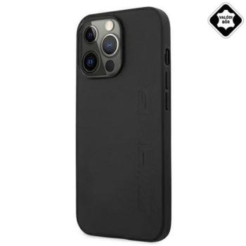 CG MOBILE AMG SIGNATURE műanyag telefonvédő (valódi bőr bevonat) FEKETE Apple iPhone 13 Pro kép