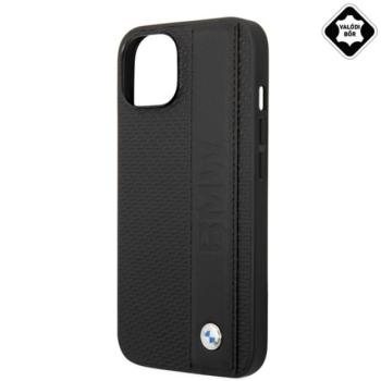 CG MOBILE BMW SIGNATURE LEATHER műanyag telefonvédő (valódi bőr hátlap) FEKETE Apple iPhone 14 Plus kép