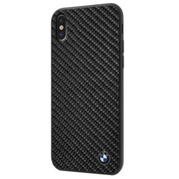 CG MOBILE BMW SIGNATURE műanyag telefonvédő (szilikon keret, karbon minta) FEKETE Apple iPhone XS 5.8, Apple iPhone X 5.8 kép