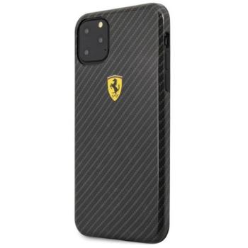 CG MOBILE Ferrari Scuderia műanyag telefonvédő (karbon minta) FEKETE Apple iPhone 11 Pro Max kép