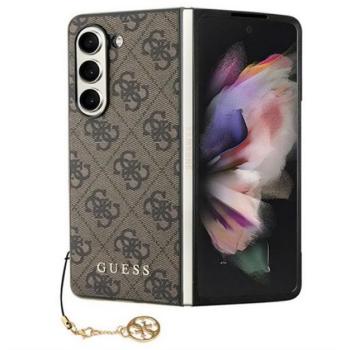 CG MOBILE GUESS 4G CHARMS műanyag telefonvédő (textil hátlap) BARNA Samsung Galaxy Z Fold5 5G (SM-F946) kép