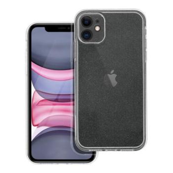Clear 2mm Apple iPhone 11 csillámos tok, átlátszó kép