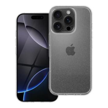 Clear 2mm iPhone 16 Pro csillámos szilikon tok, átlátszó kép