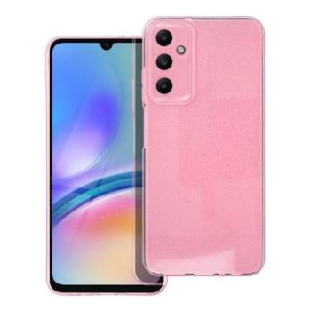 Clear 2mm Samsung Galaxy A05S csillámos tok, rózsaszín kép