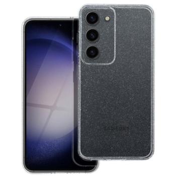 Clear 2mm Samsung Galaxy S25 FE csillámos szilikon tok, átlátszó kép