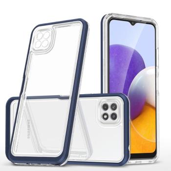 Clear 3az1ben tok Samsung Galaxy A22 5G gél telefontok kék kép