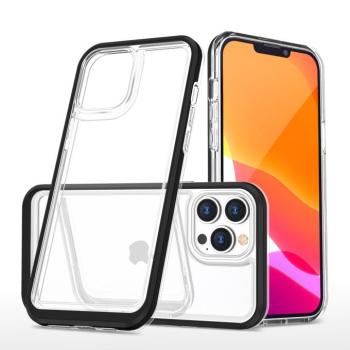 Clear 3in1 tok iPhone 13 Pro Max tok Gel tok fekete -rel kép