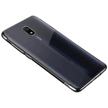 Clear Color Gel tok TPU galvanizált keret telefontok Xiaomi redmi 8A fekete telefontok kép