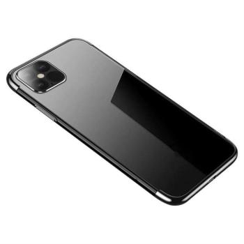 Clear Color tok Gel TPU Galvanizált tok Xiaomi Mi 11 fekete kép