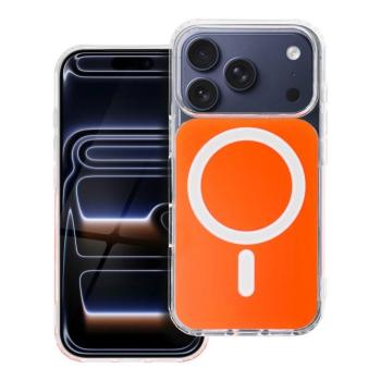 Clear Fusion Mag Samsung Galaxy A37 hátlap tok, MagSafe, narancs kép