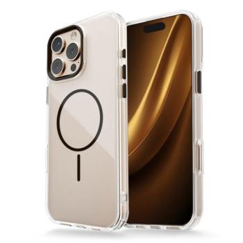 Clear Thin MagSafe-kompatibilis tok iPhone 13 - fekete-átlátszó kép